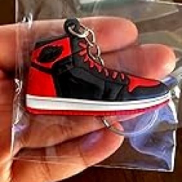 Sneakers Keychains Logo Shoe Bag Charms - Set of 10 - Picture 8 of 14